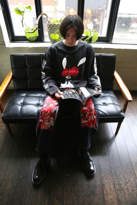 KIDILL×SKOLOCT L/S T-SHIRTS (KLSKT03)"BLACK" style.2021.1.23.