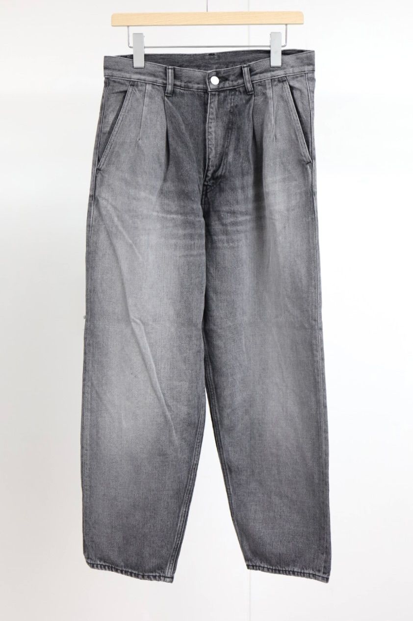 Graphpaper - グラフペーパー Selvage Denim Two Tuck Tapered Pants
