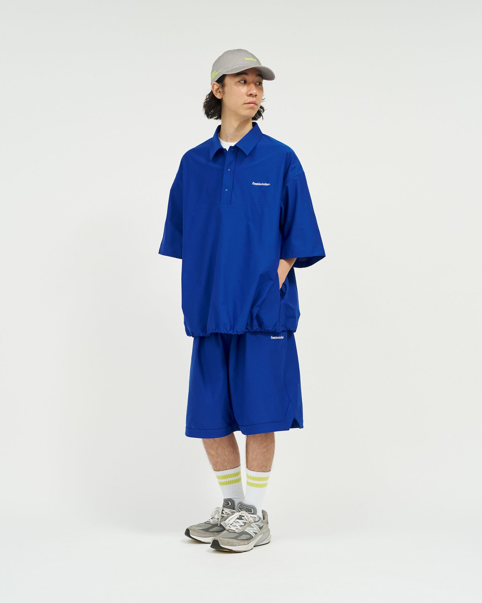 フレッシュサービス  ACTIVE DRY MESH POLO(FSC263-70164)BLUE☆7月18日(土)新作発売！