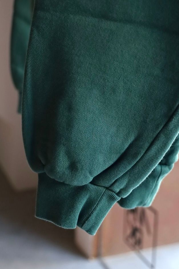 イズネス 25AW PIGMENT DYED ZIP SWEATSHIRT(25AW_08_1007AWCS04)GREEN☆新作発売！