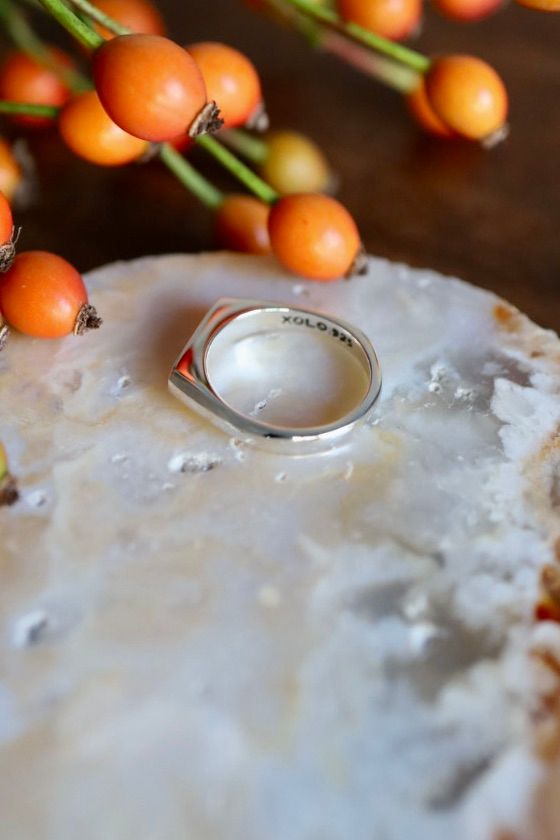 XOLO JEWELRY リング / Signet Ring with sodalite -Thin-(XOR120)★新作発売！