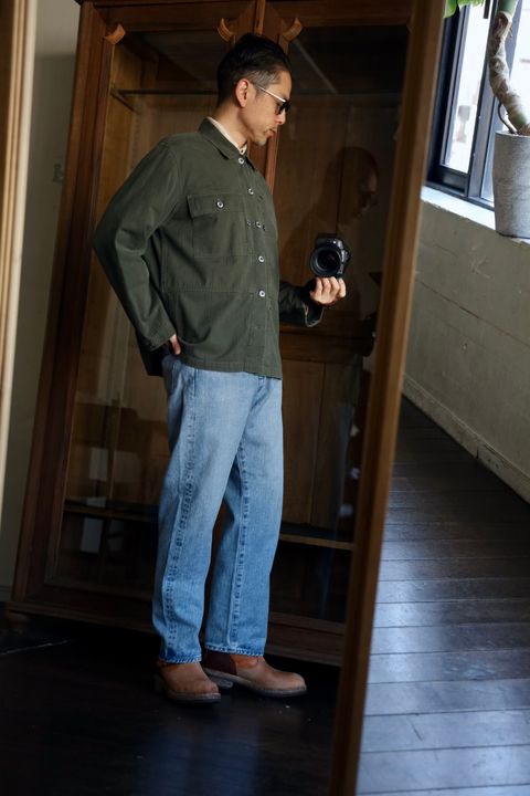 A.PRESSE 25SS  Washed Denim Pantsスタイル2025.3.24.