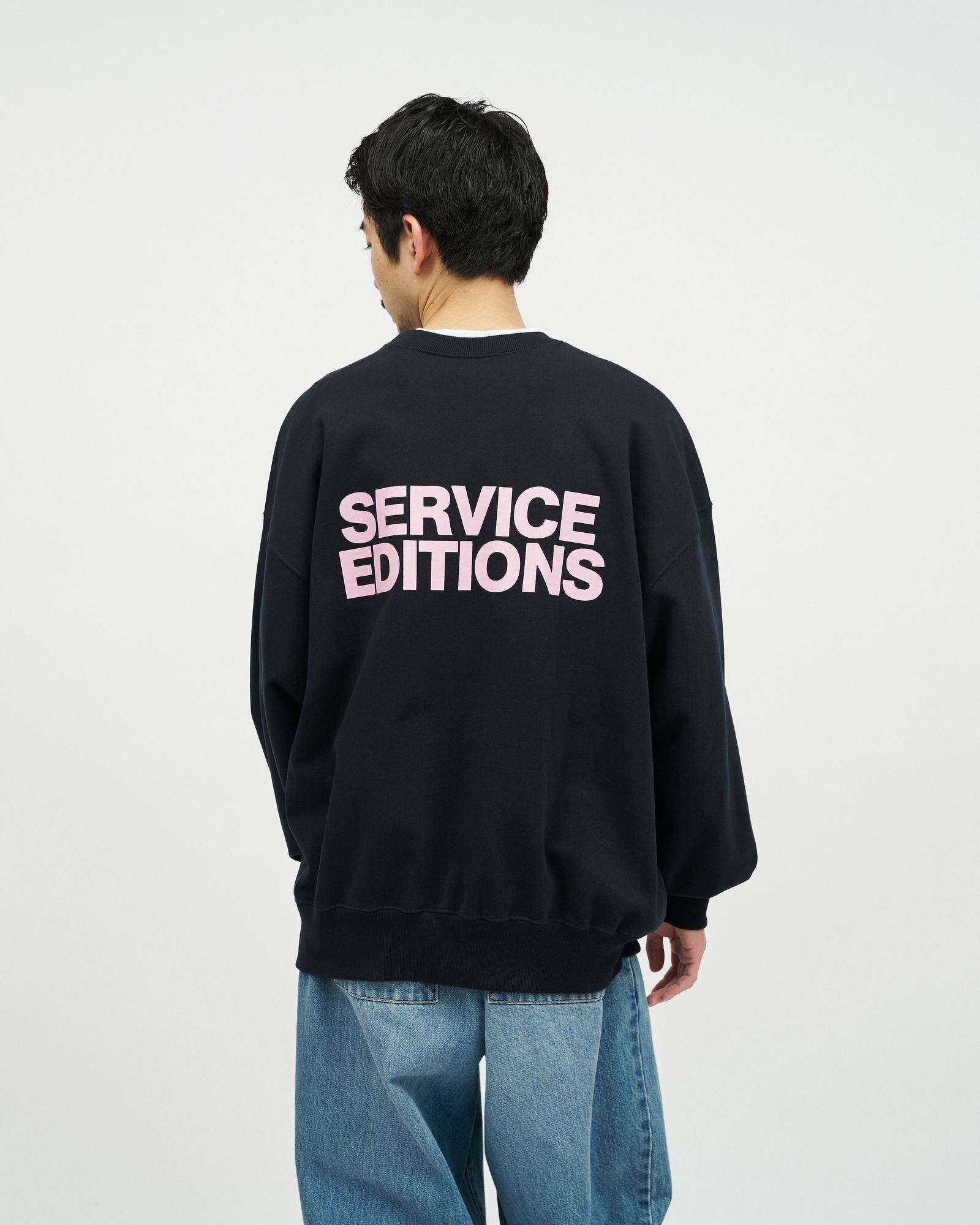 フレッシュサービス FRIEND EDITIONS LIGHT OZ CREW NECK SWEATER(FSC261-70093FE)NAVY☆3月14日(土)発売！