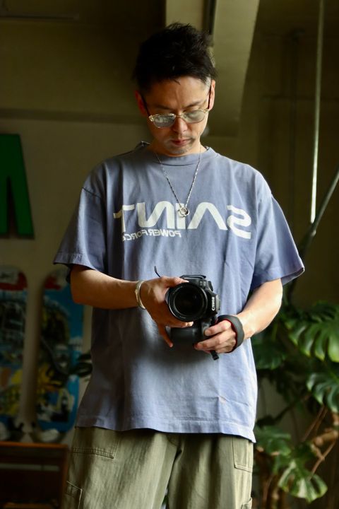 ©SAINT M×××××× 22SS SS M6 TEE SM-S22-0000-026 NAVY style.
