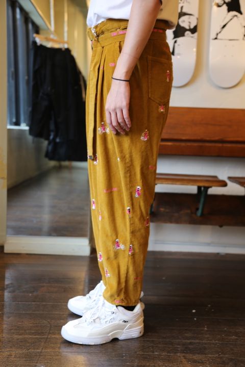 VETNAM EMBROIDERY COURDUROY JACKET & VETNAM EMBROIDERY WIDE TAPERED TROUSERSセットアップスタイル.2020.9.12.