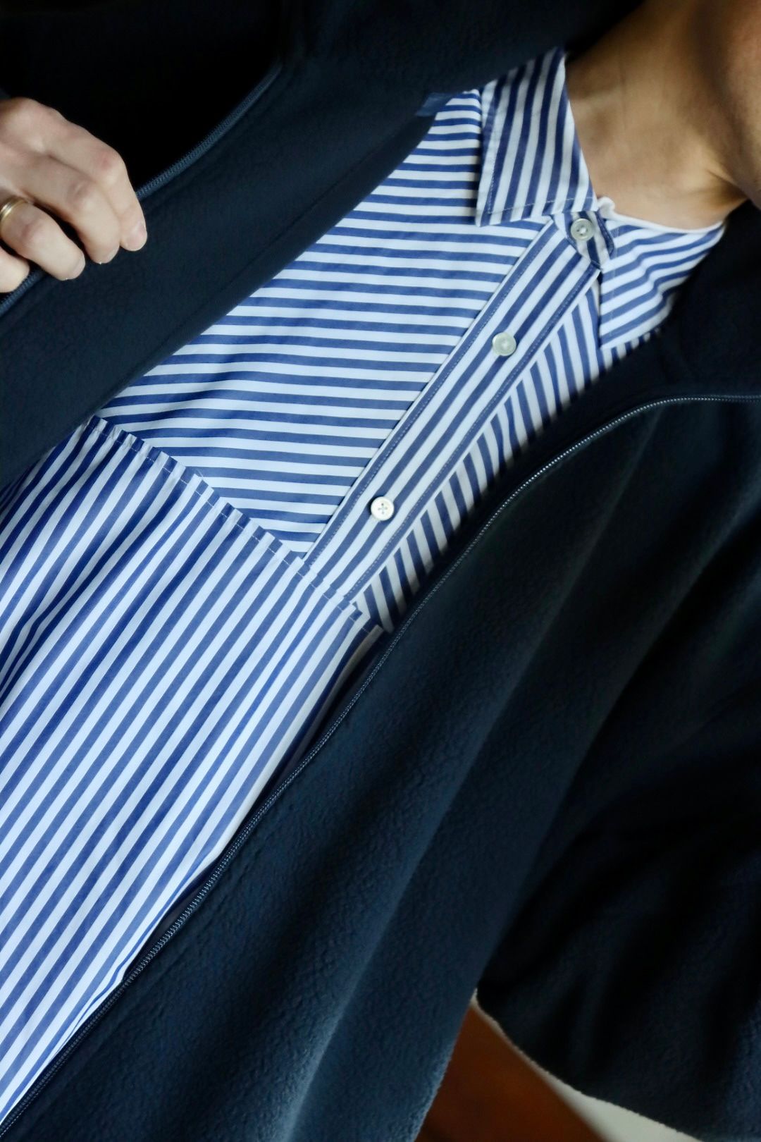 FreshService CORPORATE STRIPE ANORAK SHIRTスタイル.11.1.