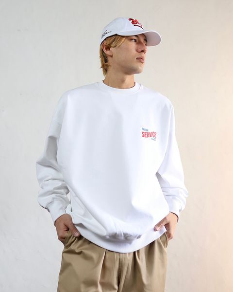 FreshService 24SS CORPORATE PRINTED CREW NECK SWEAT"All Day All Night" style 2024.3.8