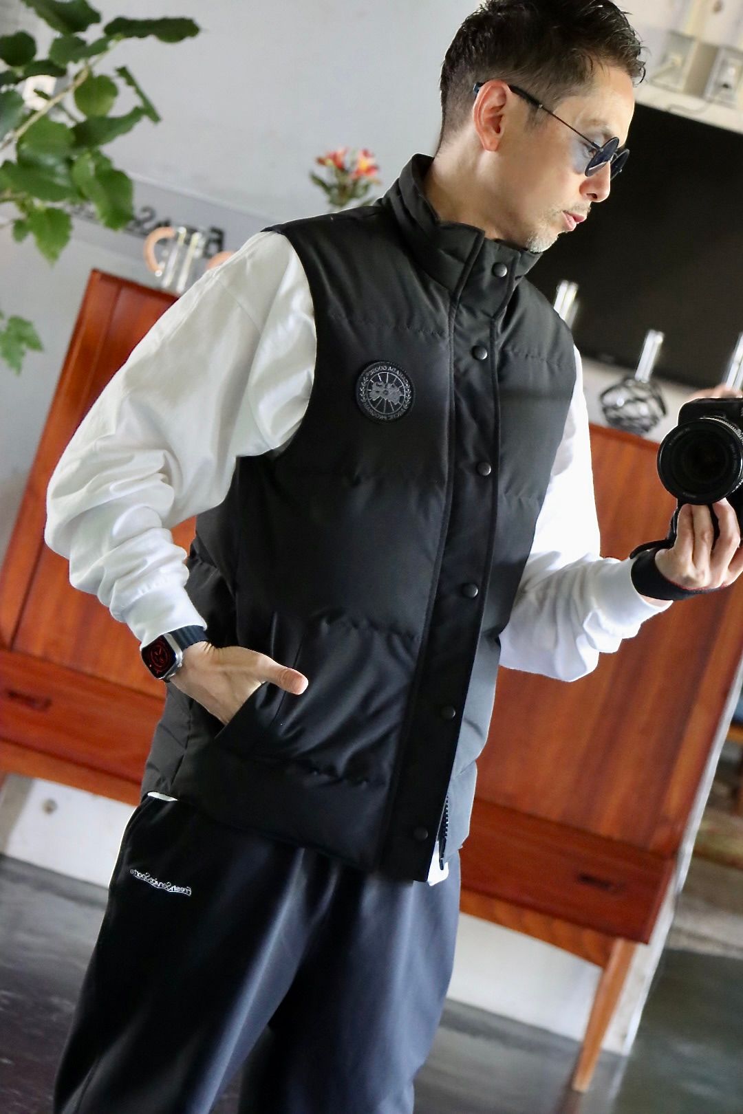CANADA GOOSE カナダグースGARSON VEST BLACK LABELスタイル
