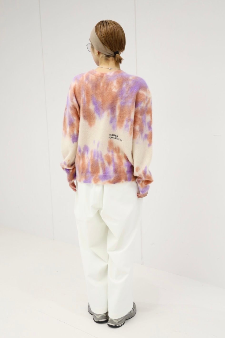 S.F.C 25FW エスエフシー DYED MOHAIR CREW (SFCFW25KN03)Natural,Orange,Purple