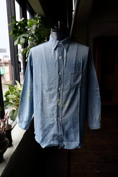 BOW WOW バウワウ シャツ STATE PRISON CHAMBRAY SHIRTS(BW251-SPCS)INDIGO AGING