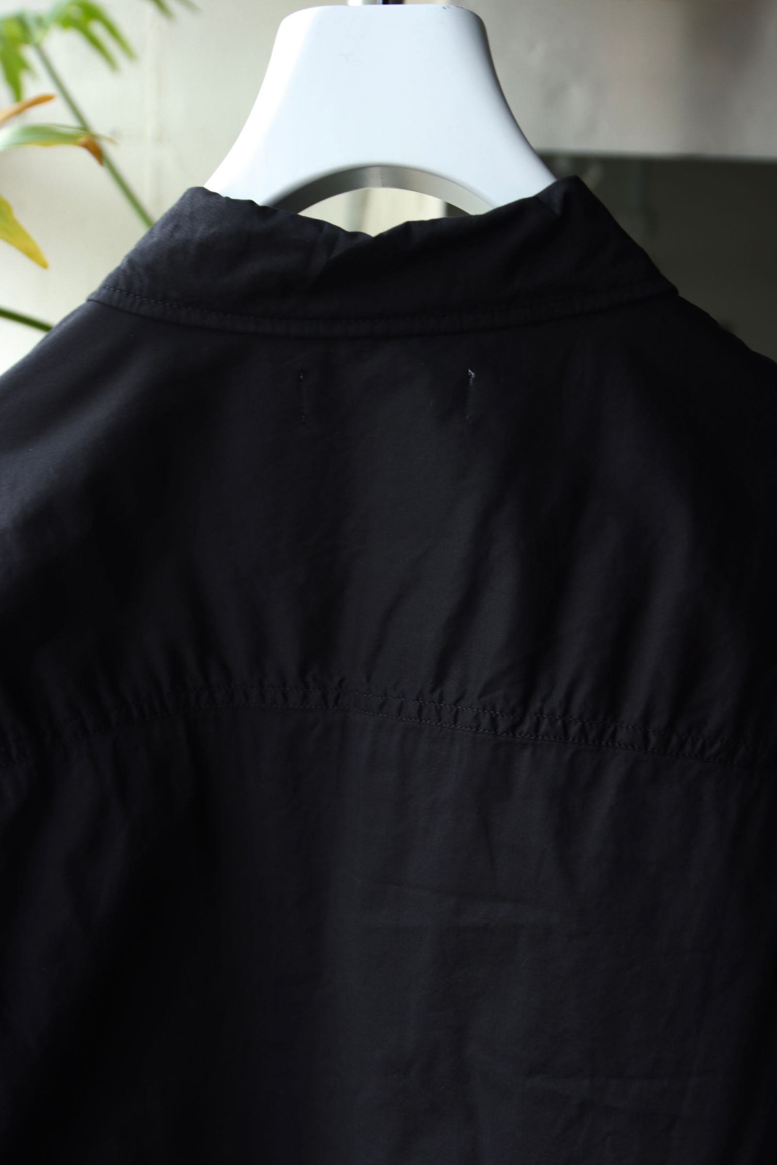 グラフペーパー 25SS Garment Dyed Typewriter Fatigue Shirt(GM251-50091B)BLACK