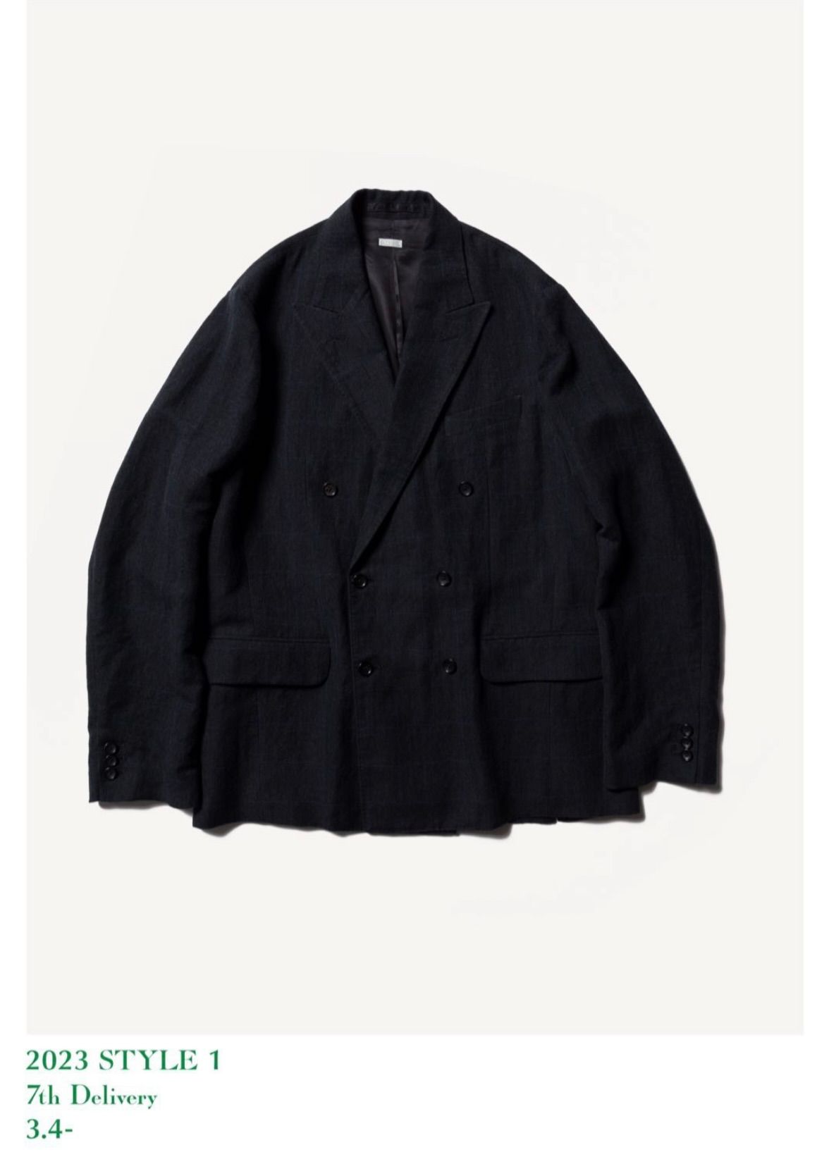 A.PRESSE Double Breasted Jacket 3 NAVY - テーラードジャケット