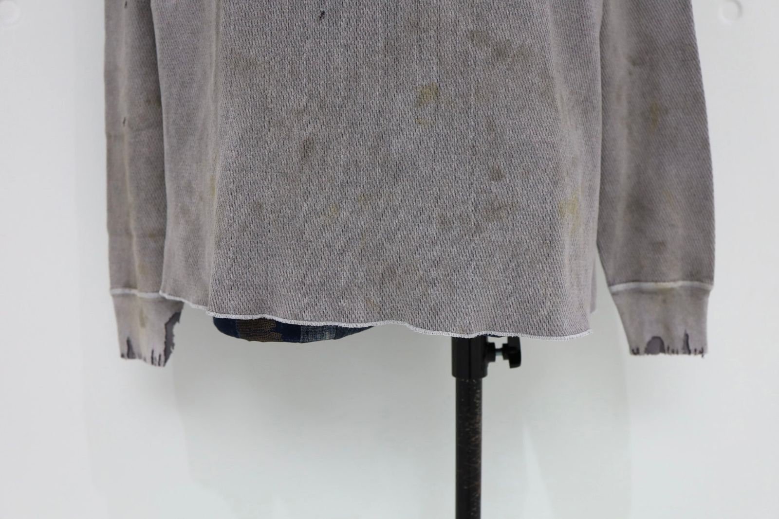 セントマイケル 26SS HONEYCOMB THARMAL SHIRT(SM-MK8-0000-034)CHARCOAL