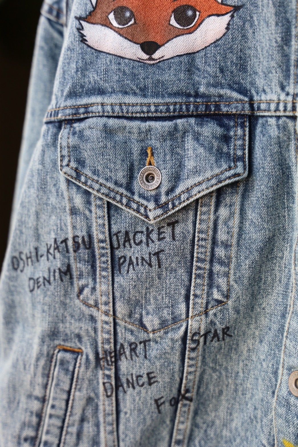 doublet - doublet 25SS ANIME HAND-PAINTING DENIM JACKET