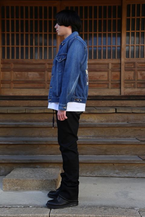 doublet MEMORIAL POLAROID DENIM JACKET(21SS06BL115) style.2021.1.31.