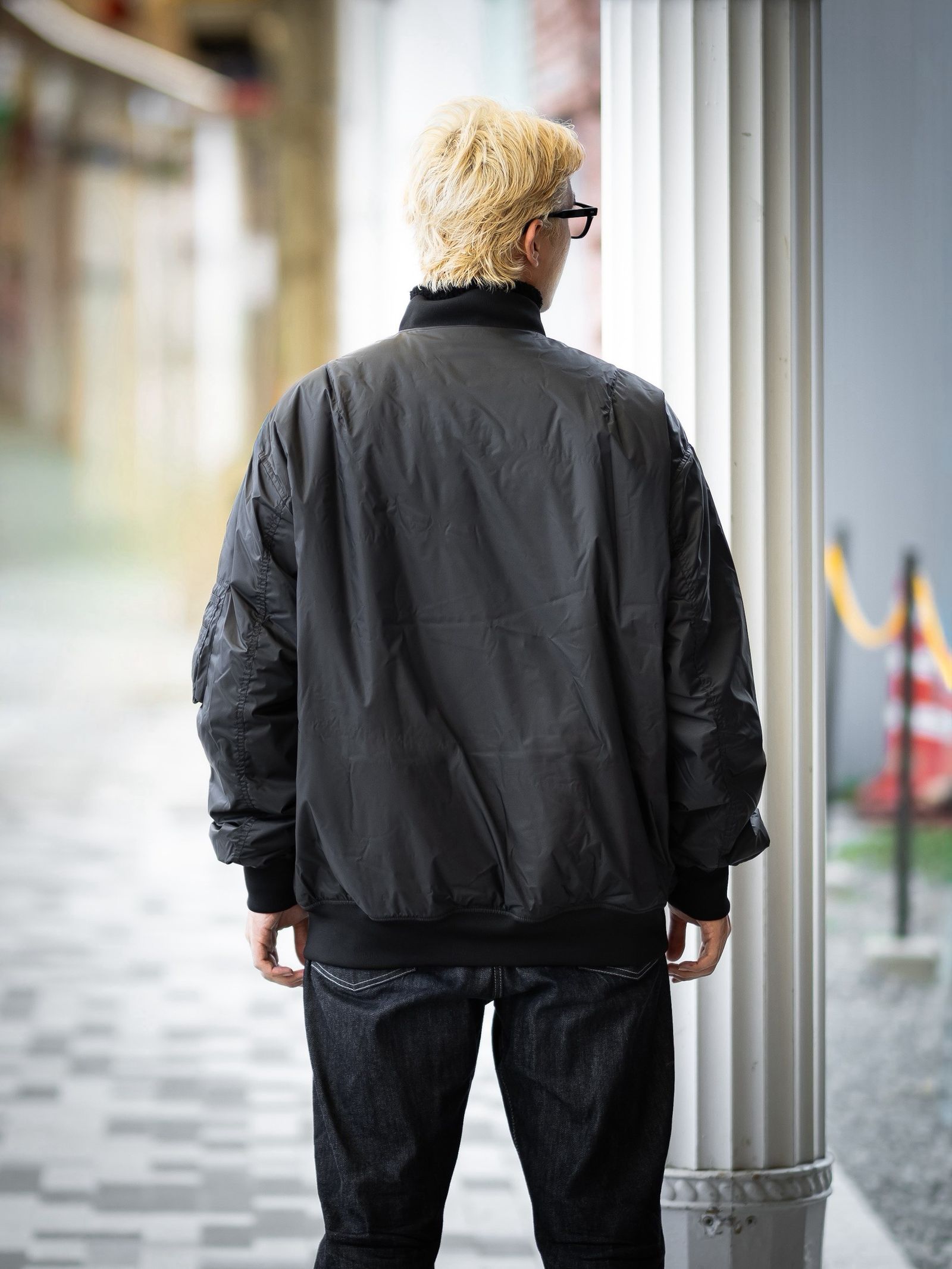 eYe JUNYA WATANABE MAN THE NORTH FACE コラボレーションボンバージャケット MARKスタイル