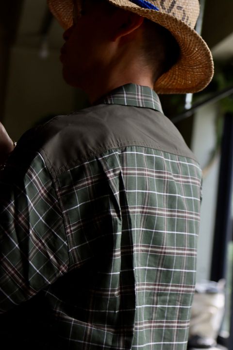 COMME des GARCONS HOMME 22SS リネン綿チェックシャツスタイル.2022.5.6.