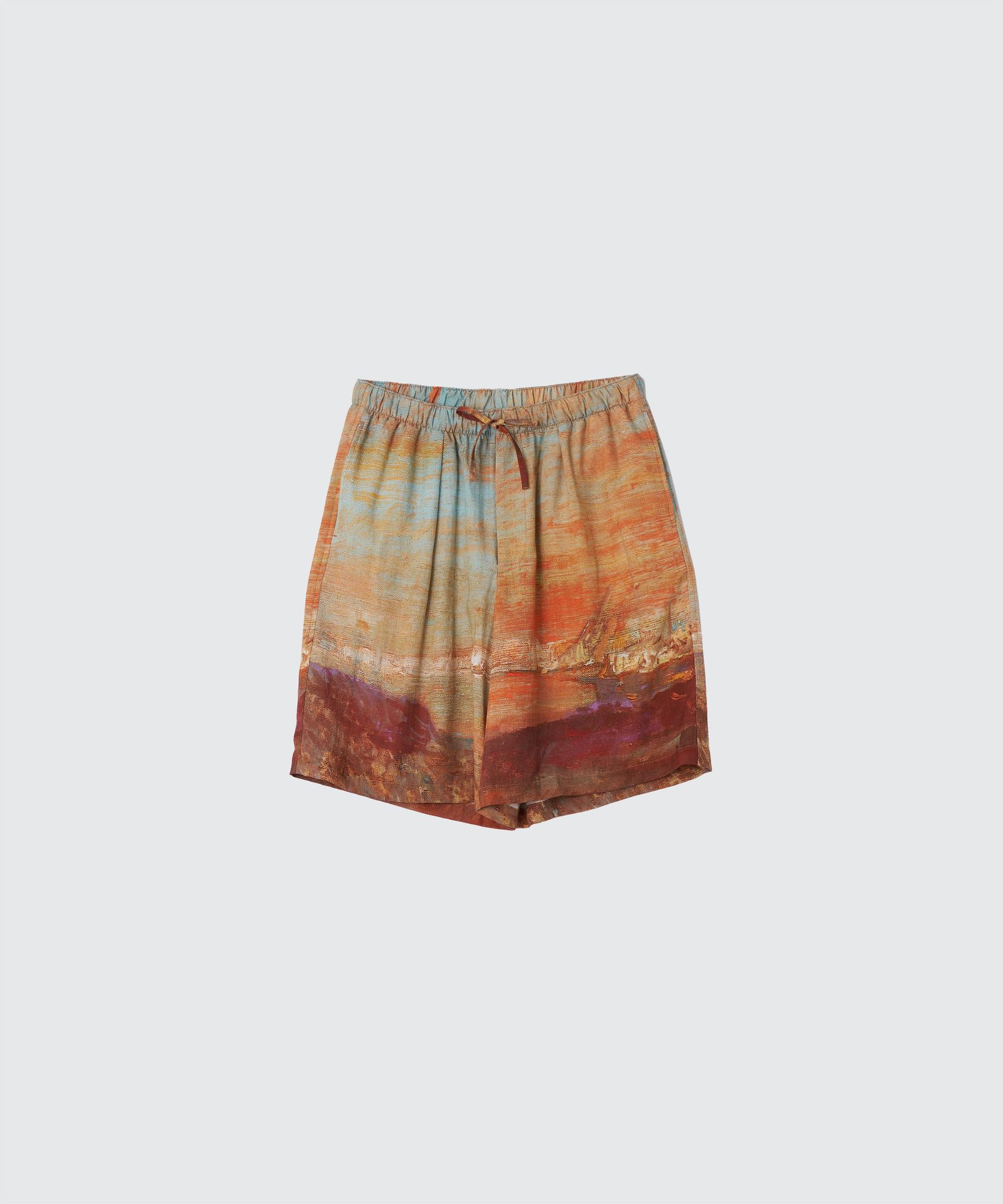 ヨーク24SS LANDSCAPE PRINTED EASY SHORTS(YK24SS0711P)ORANGE☆5月3日(金)発売！