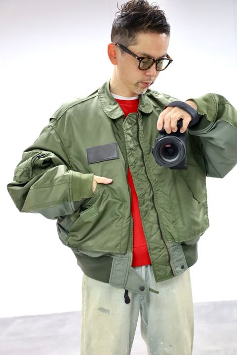YOKE ヨーク26SS Connected Military Blouson CWU*L-2B"OLIVE"スタイル