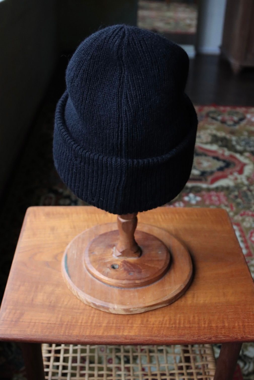 ワイズフォーメン DAMAGED KNIT CAP (ML-H01-160)BLACK☆新作発売！