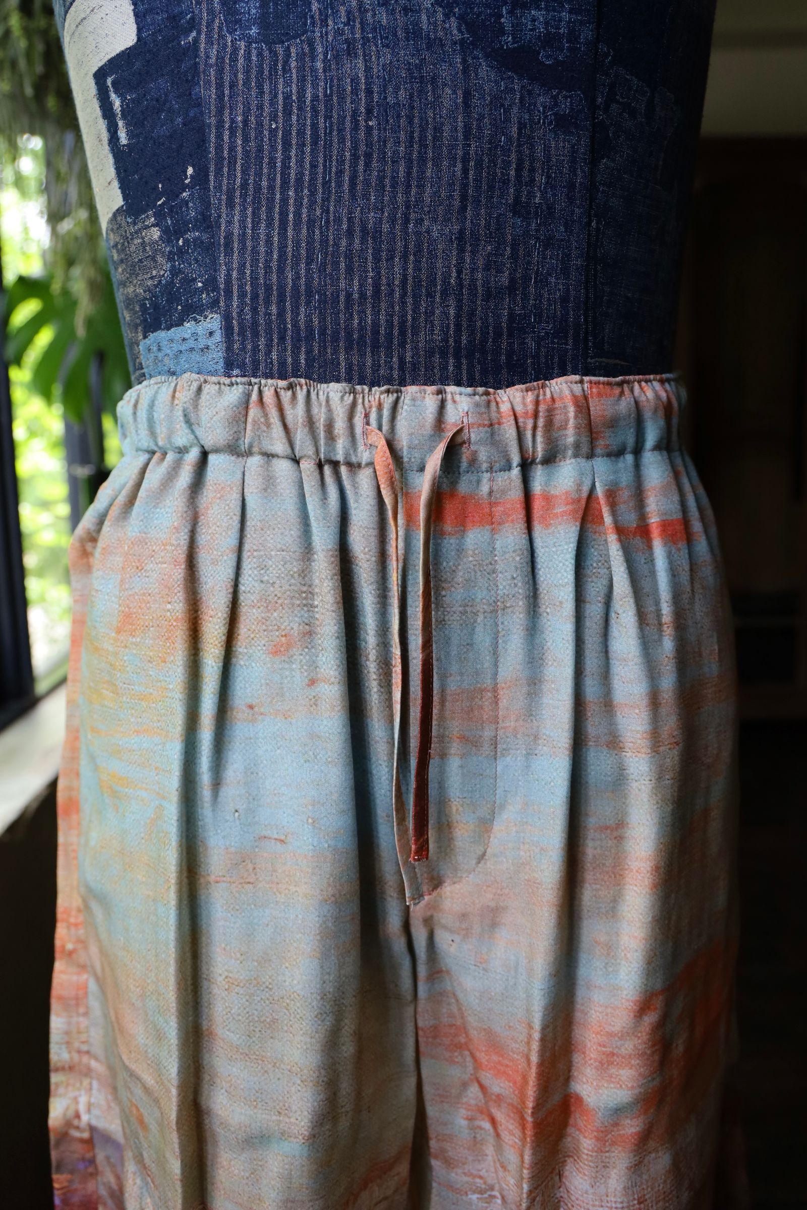 ヨーク24SS LANDSCAPE PRINTED EASY SHORTS(YK24SS0711P)ORANGE☆5月3日(金)発売！