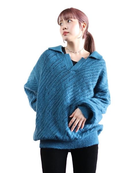 YOKE 新作SILK MOHAIR PULLOVER SWEATER style.2024.2.3