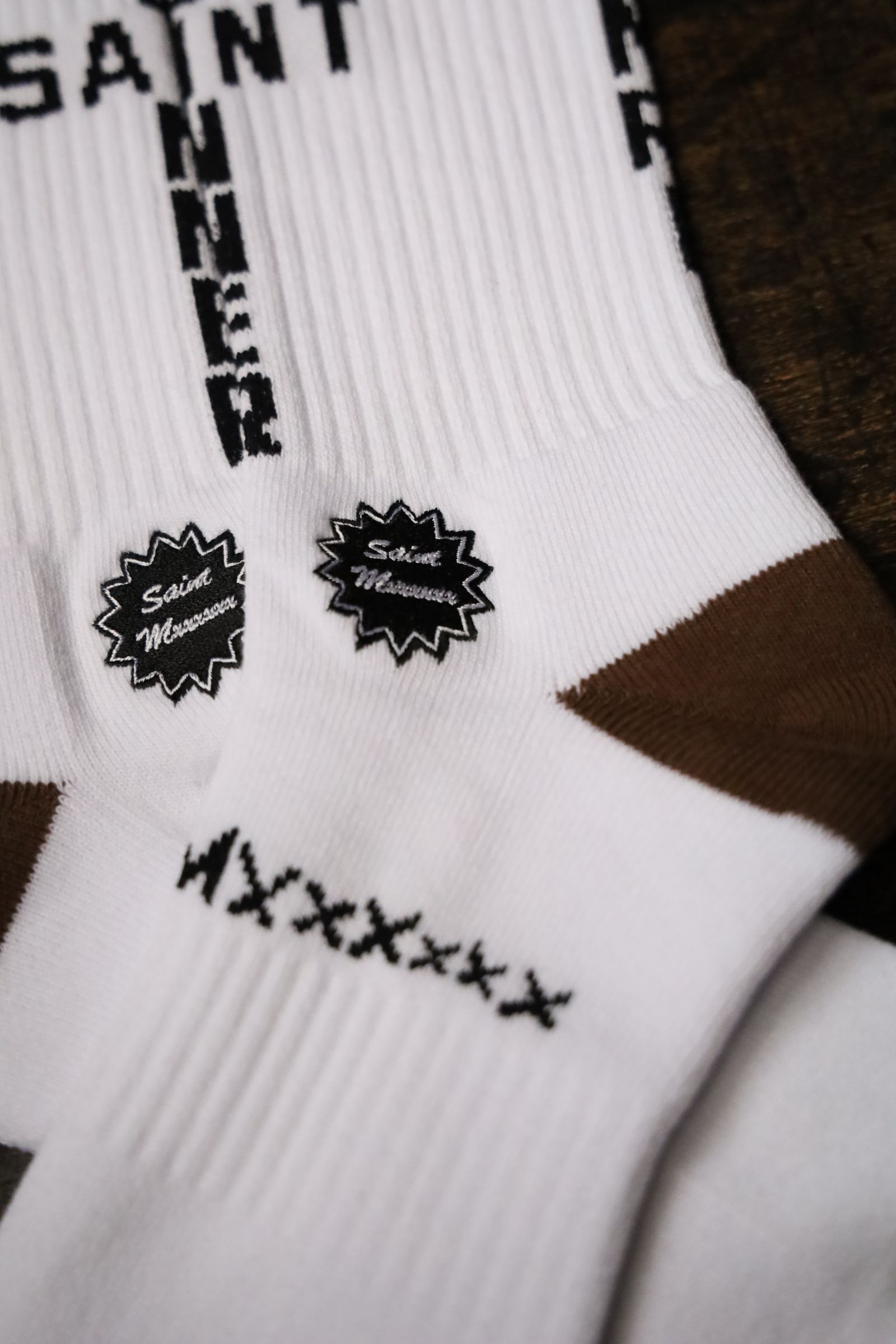 セントマイケル25SS SAINT SINNER SOCKS (SM-HR8-0000-109)BROWN
