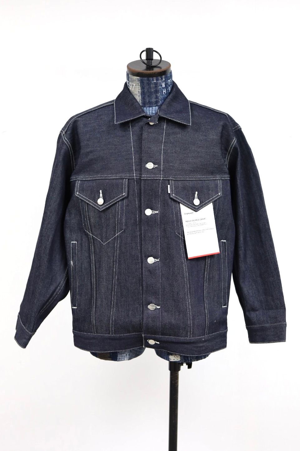 グラフペーパー Selvage Denim Trucker Jacket(GU261-20055RB)INDIGO_RIGID★1月24日(土)発売！
