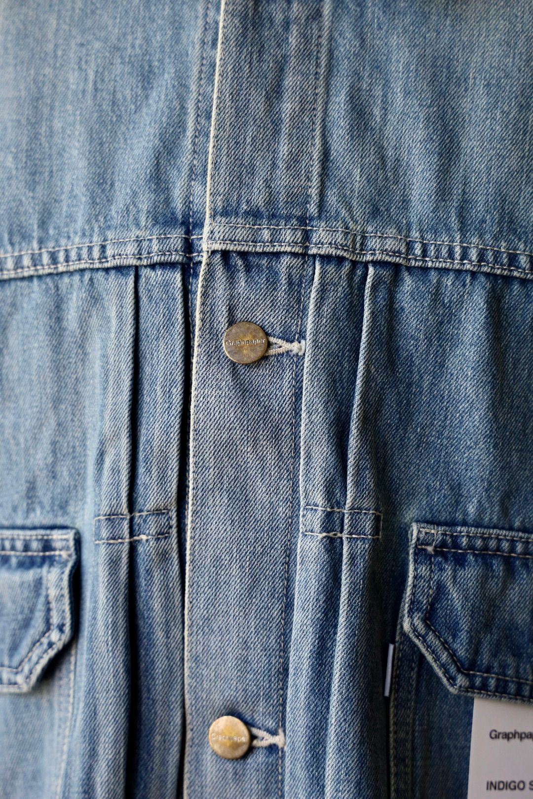 グラフペーパー Selvage Denim Jacket(GU253-20054LB)INDIGO_LIGHT FADE