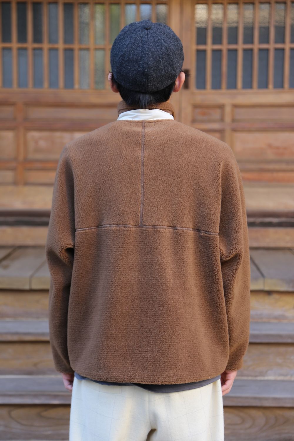 Graphpaper Wool Boa Zip-Up Blouson"CAMEL"Style.2020.11.9.