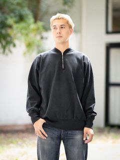 アプレッセ 2026 STYLE2 Vintage Half Zip Rib Collar Sweatshirt(26AAP-05-11)BLACK☆8月22日(土)発売！