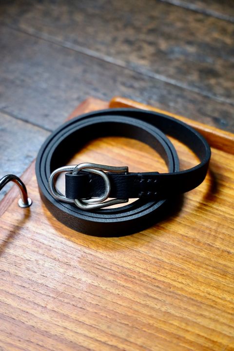 YOKE 26FW Double Buckel Leather Belt(YK26FW01408A)BLACK☆7月18日(土)新作発売！