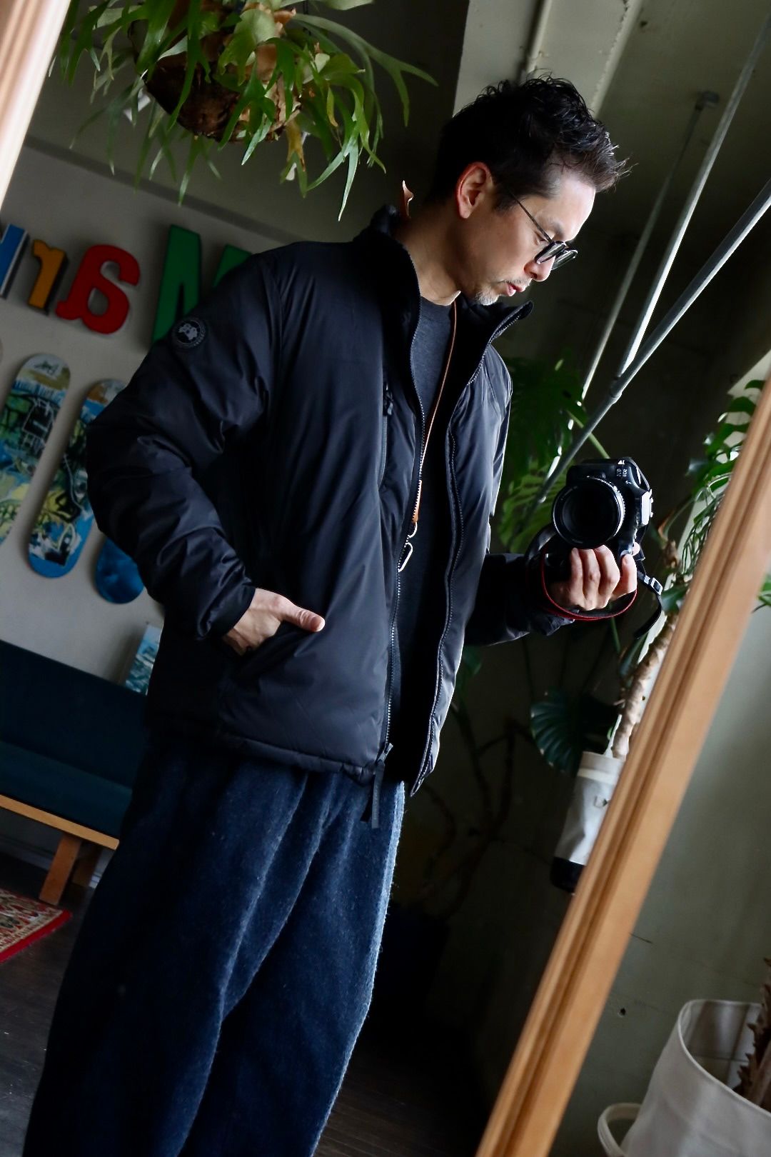 CANADA GOOSE Lodge Jacket Black Labelスタイル.2023.12.18.