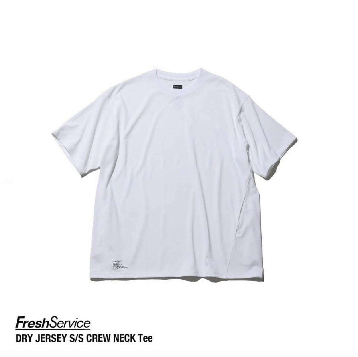 フレッシュサービス DRY JERSEY S/S CREW NECK TEE(FSC253-70083B)WHITE★7月26日(土)発売！