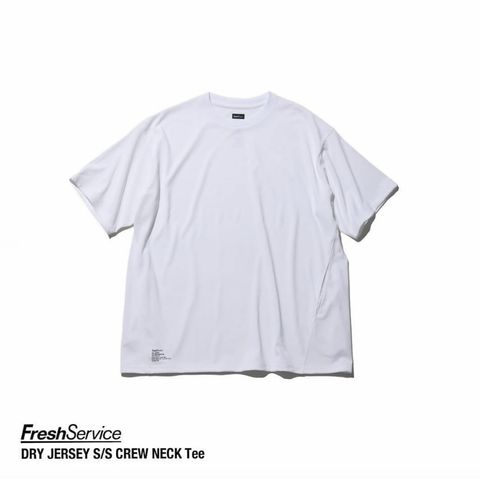フレッシュサービス DRY JERSEY S/S CREW NECK TEE(FSC253-70083B)WHITE★7月26日(土)発売！