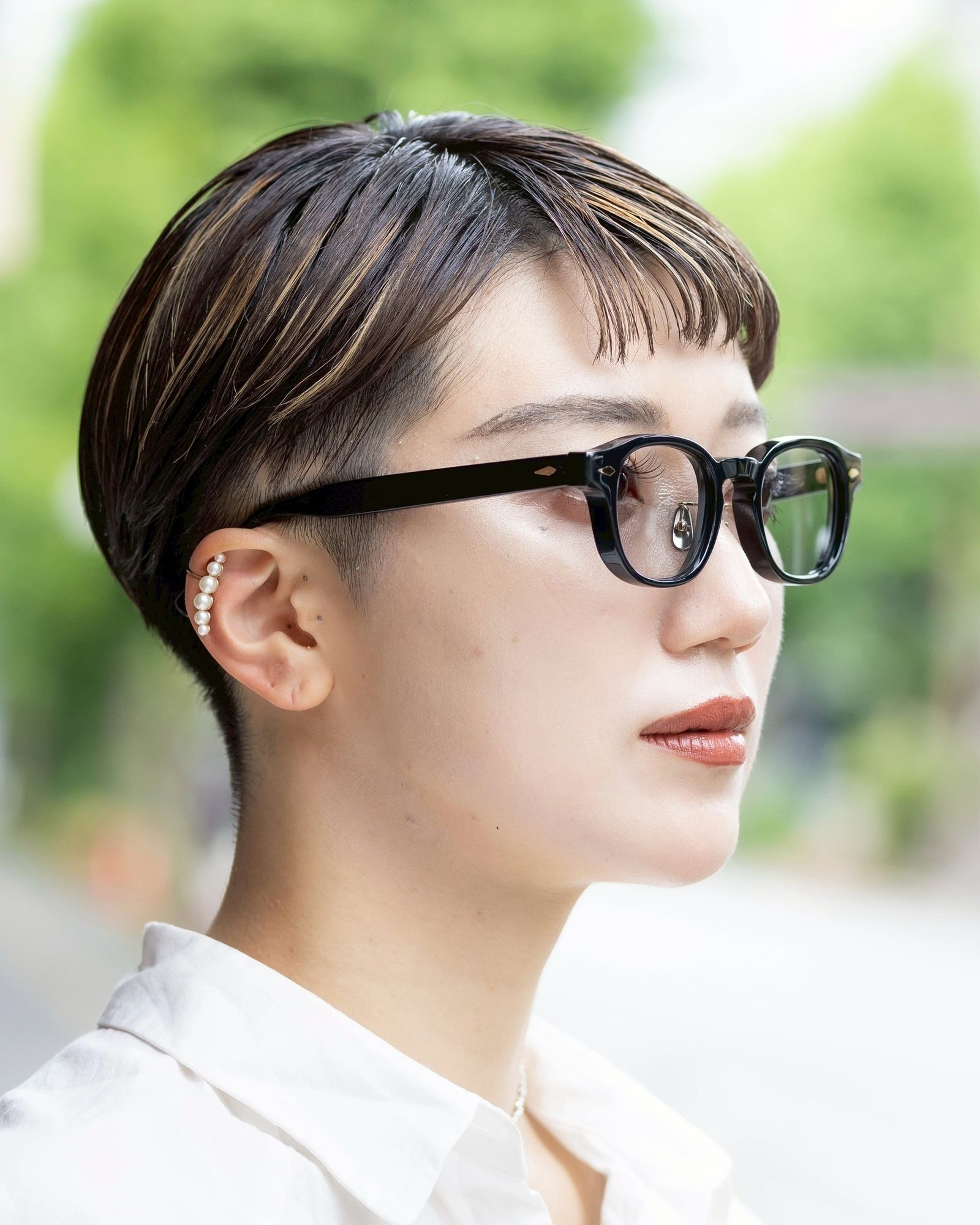 ノチノオプティカル "NOCHINO FR" #1.GLOSS BLACK × CLEAR to GREY (調光モデル)