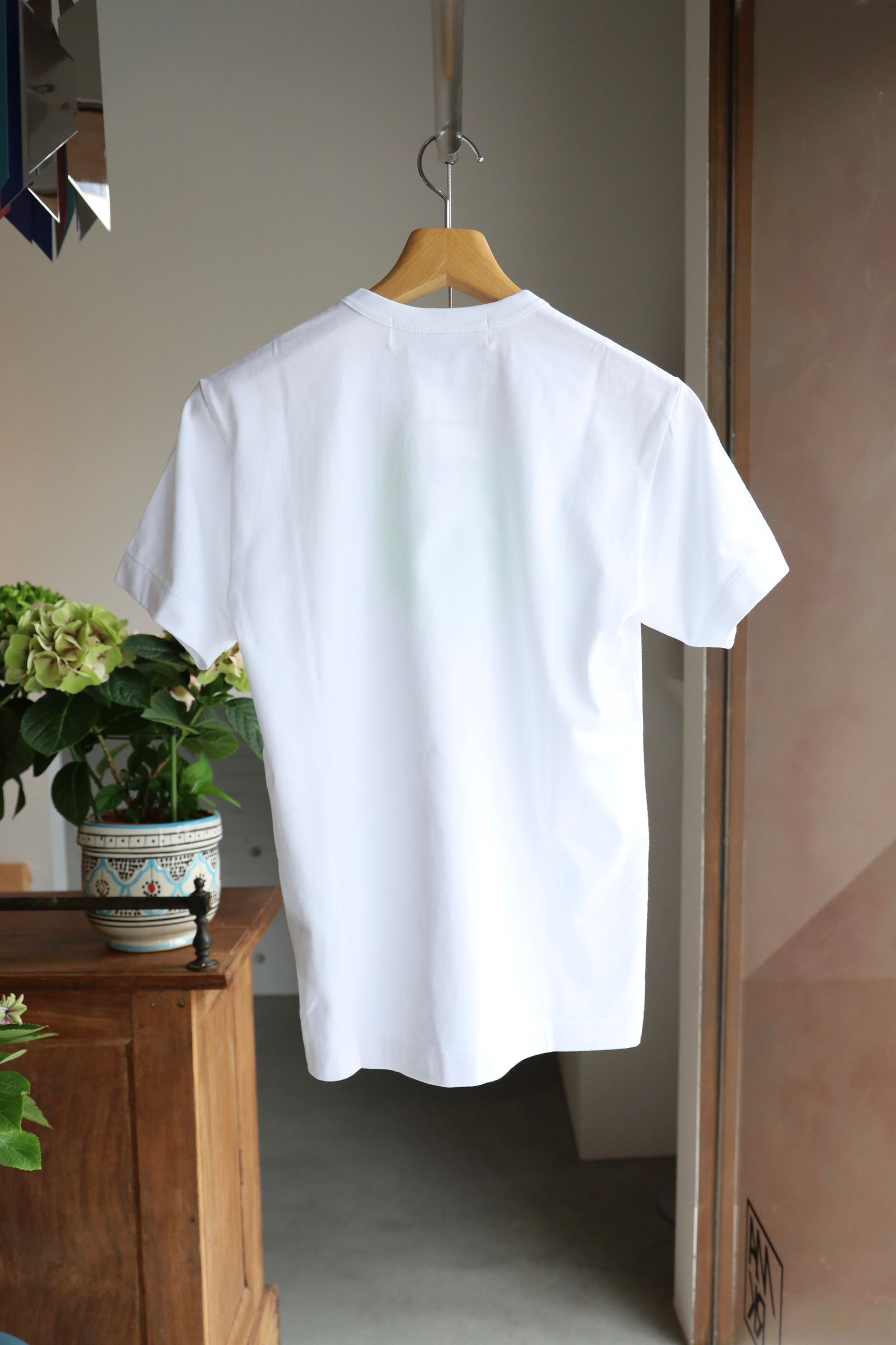 PLAYプレイコムデギャルソン RED EMBLEM Tシャツ(GREEN)
