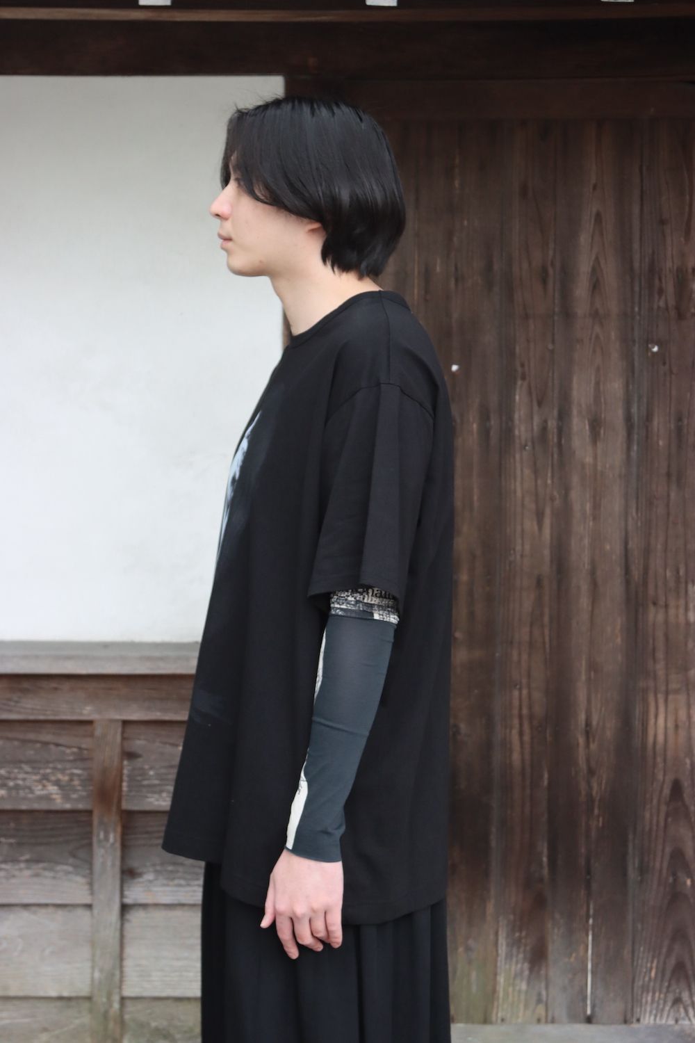 yohji yamamoto ULTIMA DENSE PLAIN STITCH WOMAN PRINT SHORT SLEEVES style.2022.1.30. ※2月2日発売