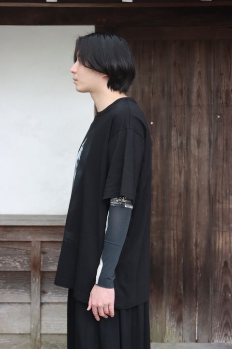 yohji yamamoto ULTIMA DENSE PLAIN STITCH WOMAN PRINT SHORT SLEEVES style.2022.1.30. ※2月2日発売