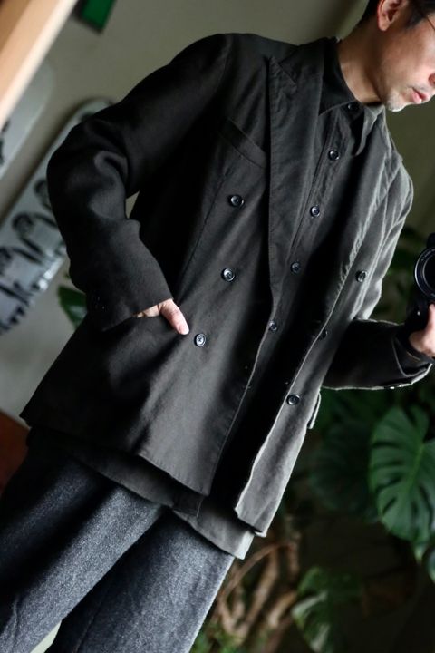アプレッセ22FW Double Breasted Jacketスタイル.2022.9.26.