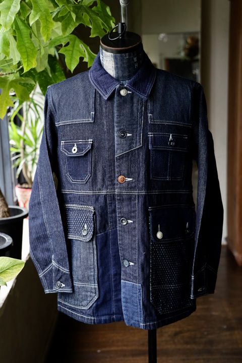 ファンダメンタル デニムシャツ COVERALL JACKET RINSE(FA25JK31R)INDIGO☆新作発売！