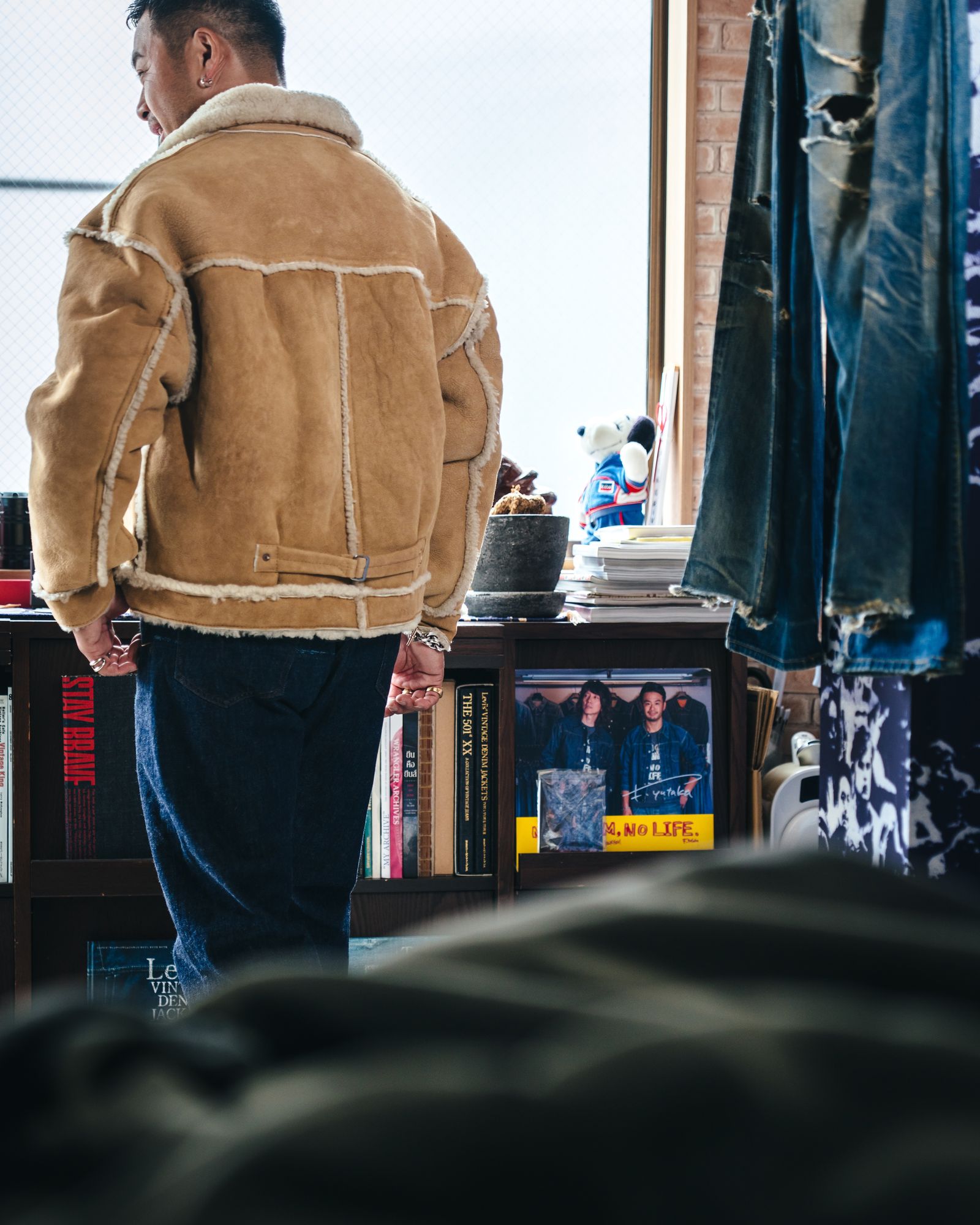 セントマイケル25AWベルベルジンコラボ BB_MOUTON JACKET (SM-HR1-0000-C59)BEIGE☆12月13日(土)新作発売！