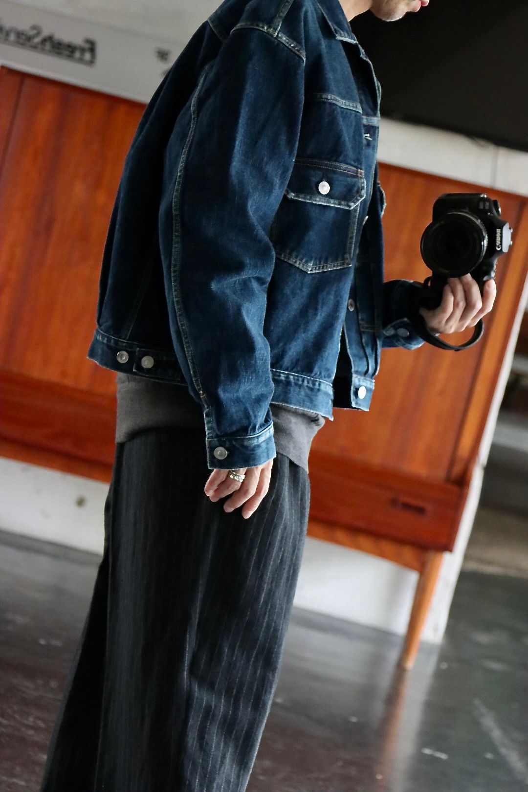 A.PRESSE アプレッセ22FW 2nd Type Denim Jacket スタイル1.2022.8.11 