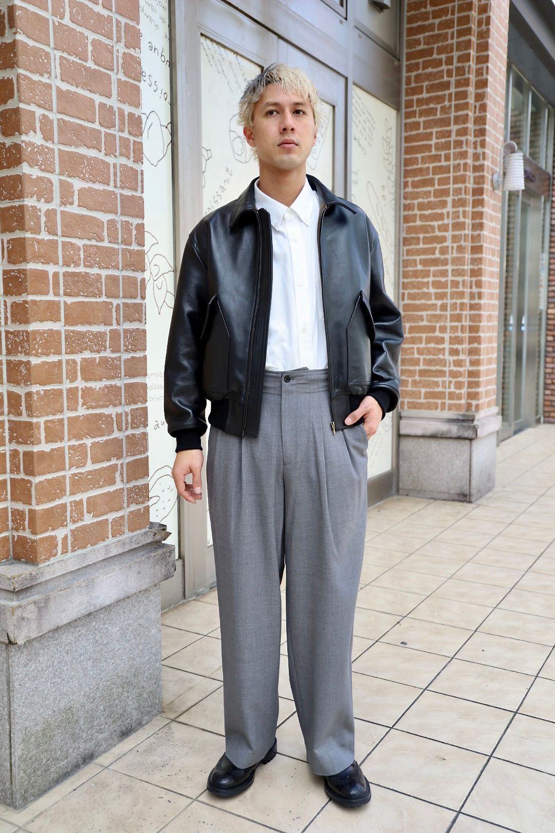 marka マーカ 26SS TWO TUCK MILITARY TROUSERS -RECYCLED POLYESTER NON-MULESED WOOL GABARDINE-(M26A06PT01C)GRAY☆新作発売！