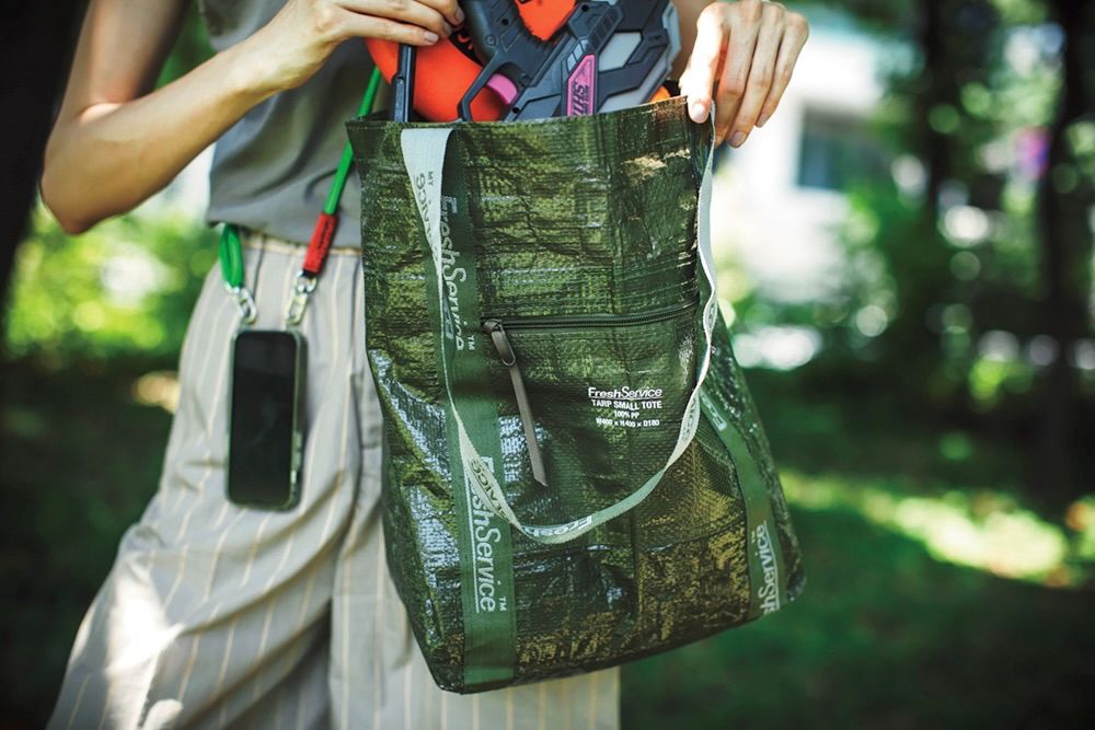 フレッシュサービス トートバック TARP SMALL TOTE(KHAKI)