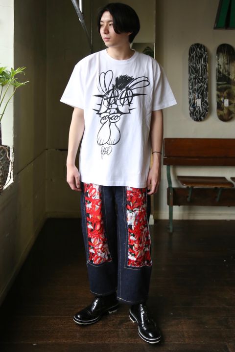 KIDILL×SKOLOCT T-SHIRTS (KLSKT05) "WHITE" style.2021.1.23.