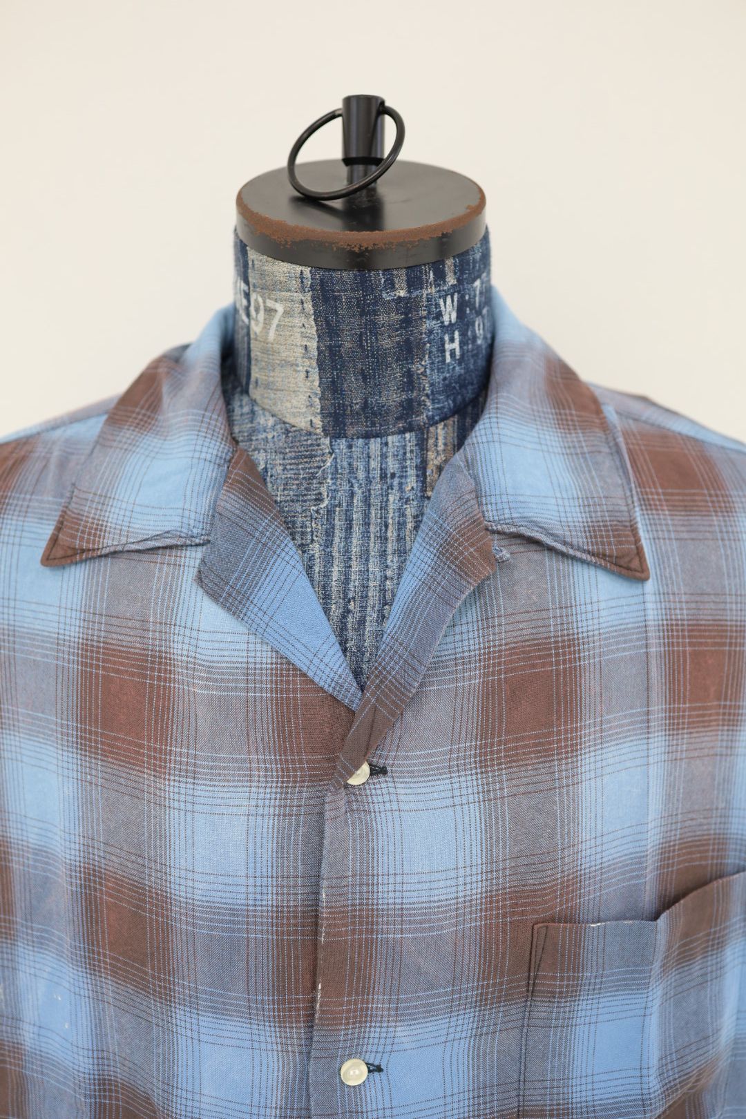 セントマイケル 26SS RAYON SHIRT/CHECK(SM-MK8-0000-044)BLUE☆3月20日(金)発売！