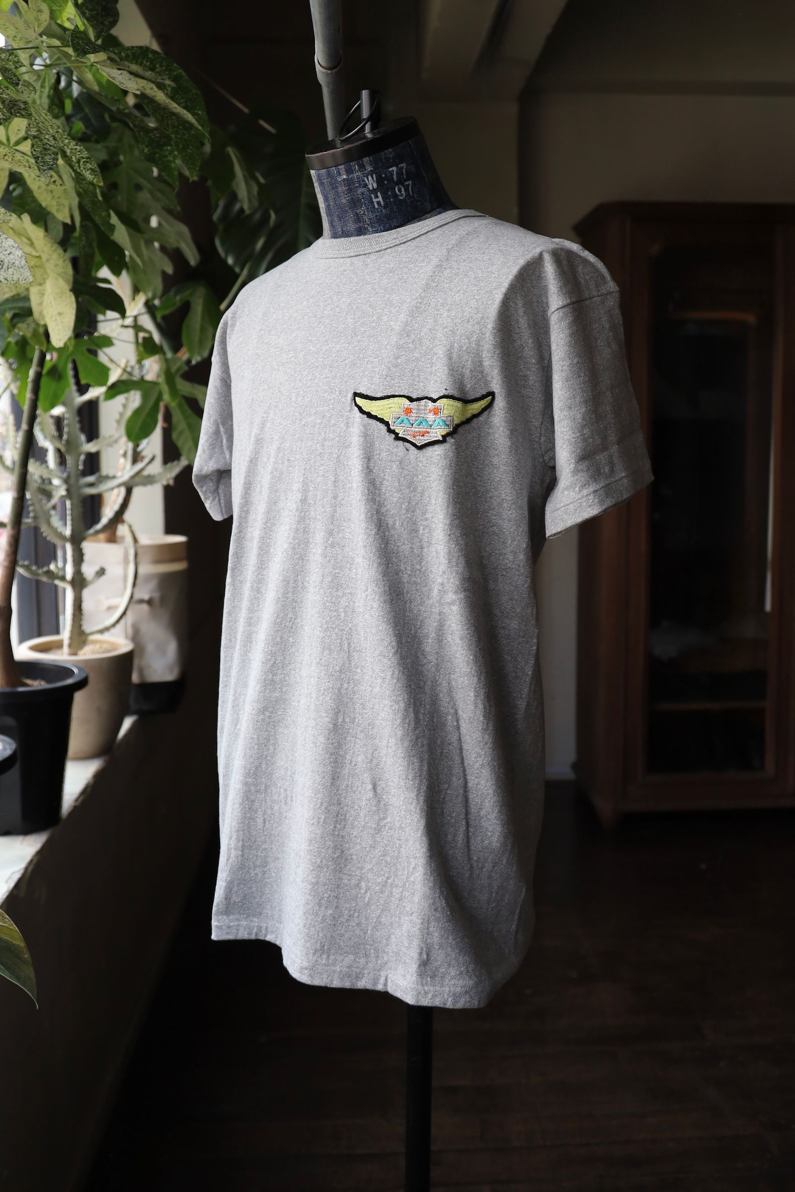 BOW WOW バウワウ WING PATCH 8812 TEE(BW251-WIP8T)GRAY