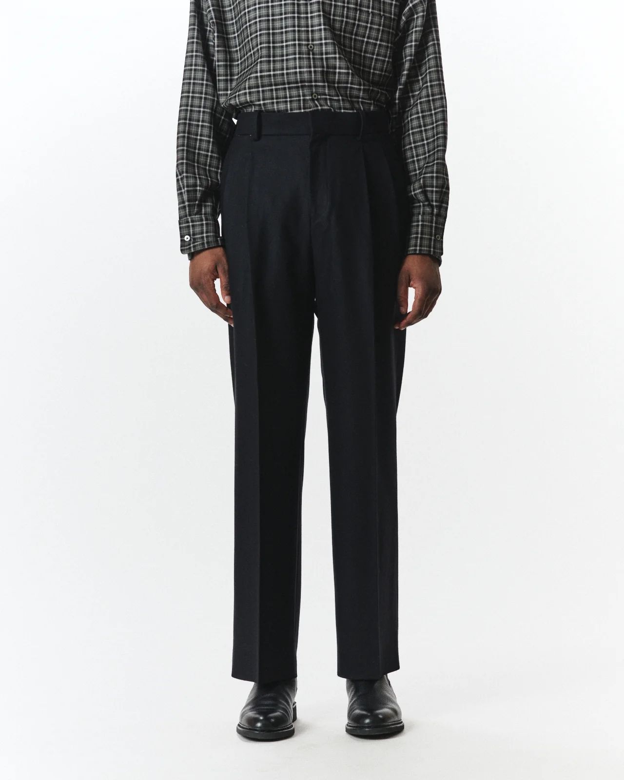 マーカウェア 26AW DOUBLE PLEATED TROUSERS(A26C18PT01C)BLACK☆新作発売！