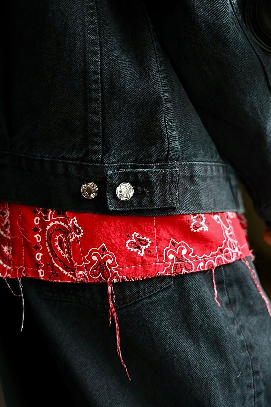 A.PRESSE アプレッセ 2025 STYLE2 Black Denim Jacketスタイル.2025.9.14.